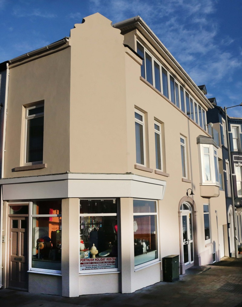 A fresh new look for this property on the corner of Main Street and Causeway View in Portrush through the Revitalise scheme funded by the Department for Communities (DfC) and delivered by Causeway Coast and Glens Borough Council.