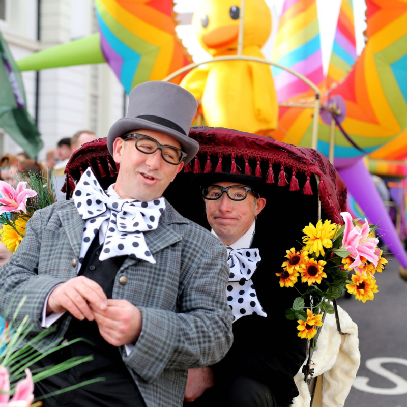 The colourful carnival parade will make its way through Ballymoney Town Centre on Saturday 22nd April from 3.30pm