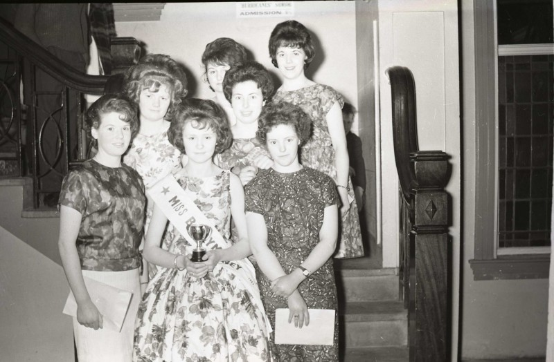 Miss Ballymoney, selected at a dance in Ballymoney Town Hall in April 1963. Photo from the Chronicle & Constitution Archives.