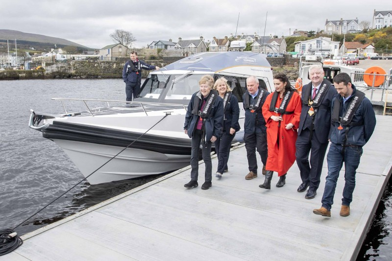Deputy First Minister Emma Little-Pengelly has launched two new Redbay Stormforce 1150 RIBs from Ballycastle that are set to boost trade, tourism and connections between Northern Ireland and Western Scotland.