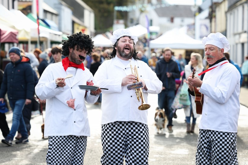 The Singing Chefs pictured at Bushmills Salmon and Whiskey Festival.