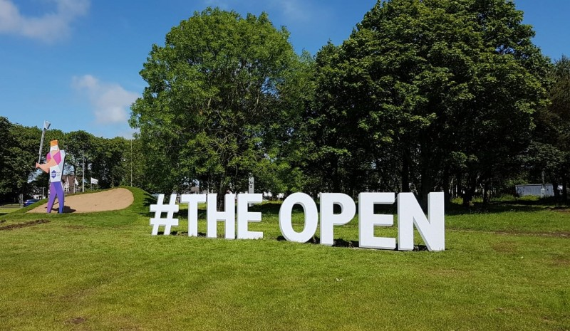 Causeway Coast and Glens Borough Council’s branding and animation around The Open included the installation of giant #THEOPEN letters, Titan characters and the creation of a bunker feature at the Lodge Road roundabout in Coleraine.