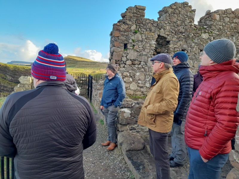 Representatives from Ambition North Wales, Department of Finance and Causeway Coast and Glens Borough Council pictured at Dunluce Castle.