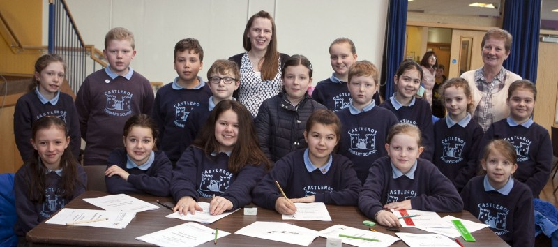 Pupils from Castleroe Primary School who took part in the Business Masterclass.