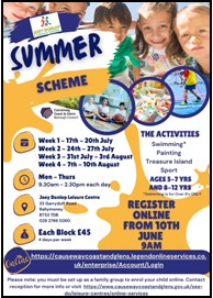 Joey Dunlop Leisure Centre Summer Scheme