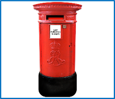 A red post-box