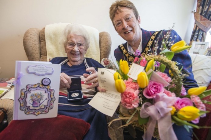 105th birthday celebrations for Isobel Foster