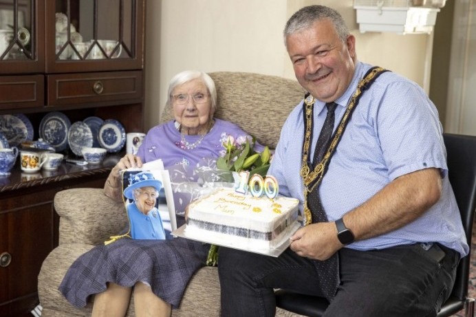Mayor joins 100th birthday celebrations for four special ladies during July