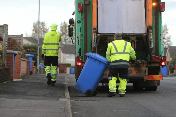 Black and Blue Bin collections in the Ballymoney area