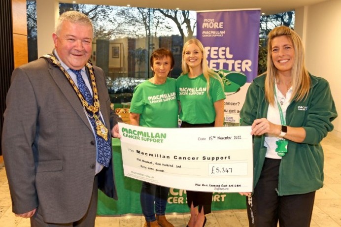 Over £5000 raised for Macmillan Cancer Support through ‘Move More’ Coffee Morning donations