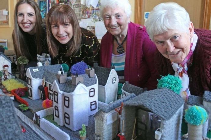 ‘Shared Space’ artwork created by Cloughmills Crochet Group