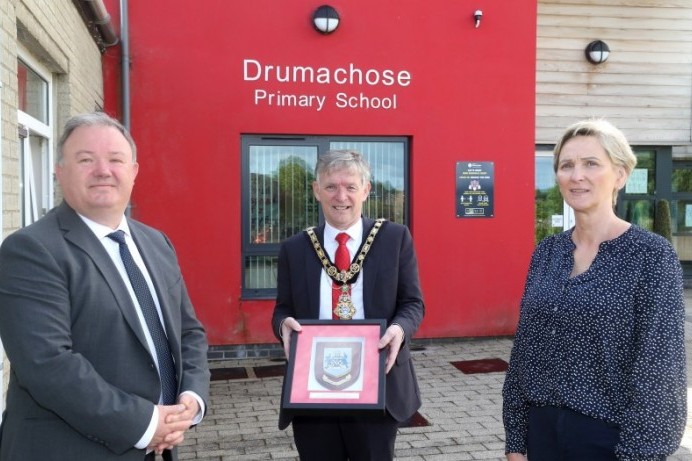 Mayor congratulates Drumachose Primary School on its 50th anniversary