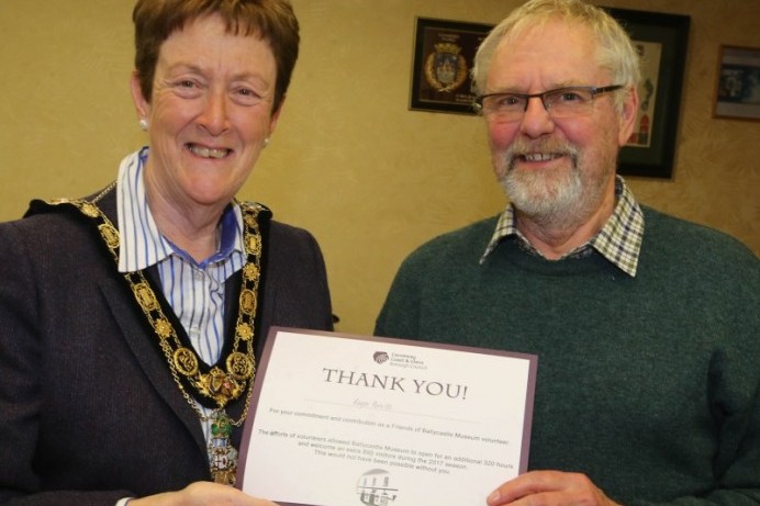 Mayor’s reception for Friends of Ballycastle Museum volunteers