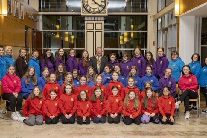 St James’s Girls Brigade members enjoy a visit to Cloonavin