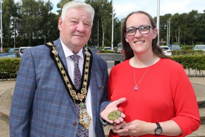 Mayor recognises visually impaired judo player on gold medal success   