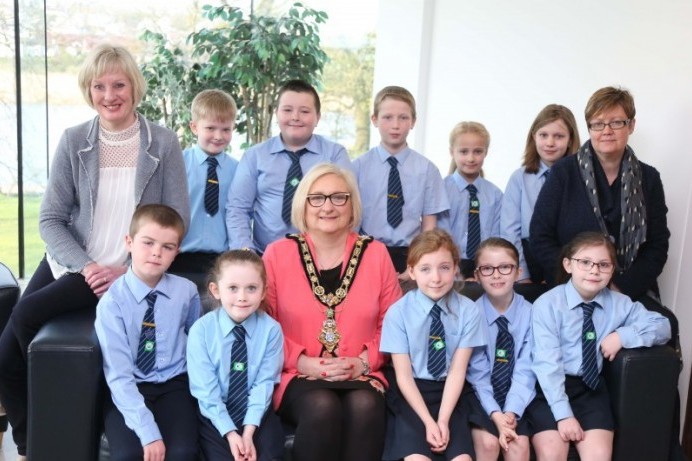 Civic reception for Kilrea Primary School to mark Green Flag success