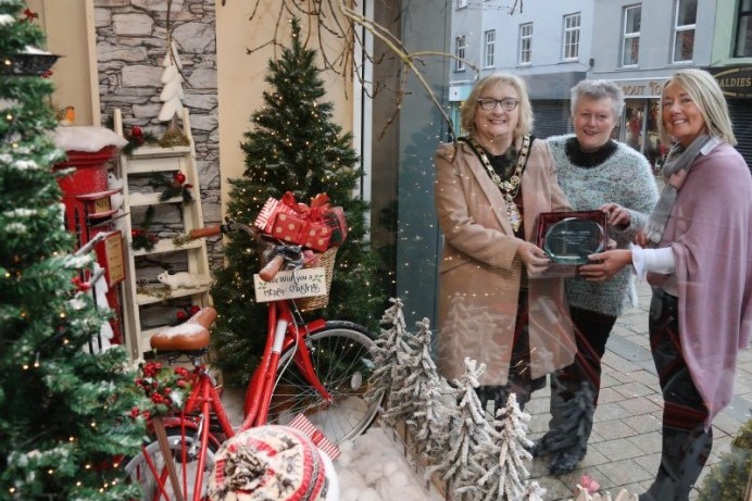 Awards presented to Christmas window winners across the Causeway Coast and Glens