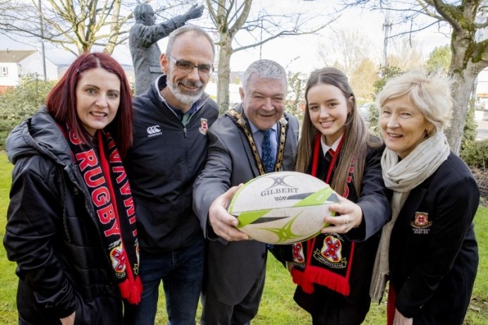 Mayor’s reception held for Limavady Girls Under 16 rugby team 