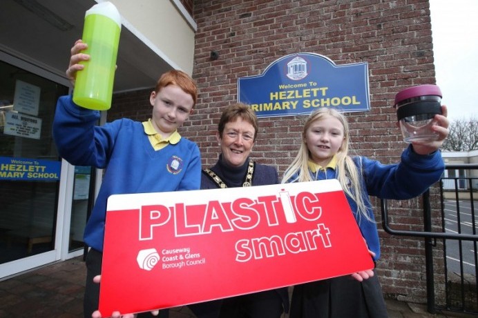 First ‘Plastic Smart’ award presented to Hezlett Primary School 