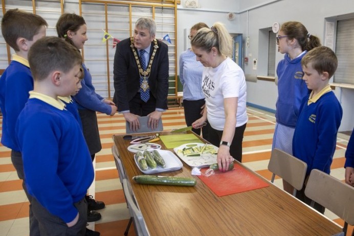 Council funding promotes healthy food choices at Rasharkin Primary School