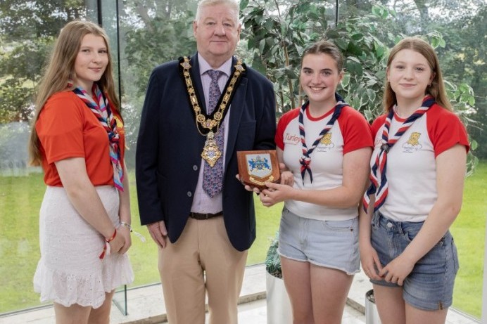 Mayor pays tribute to members of Castlerock Scout Group as they attend World Scout Jamboree