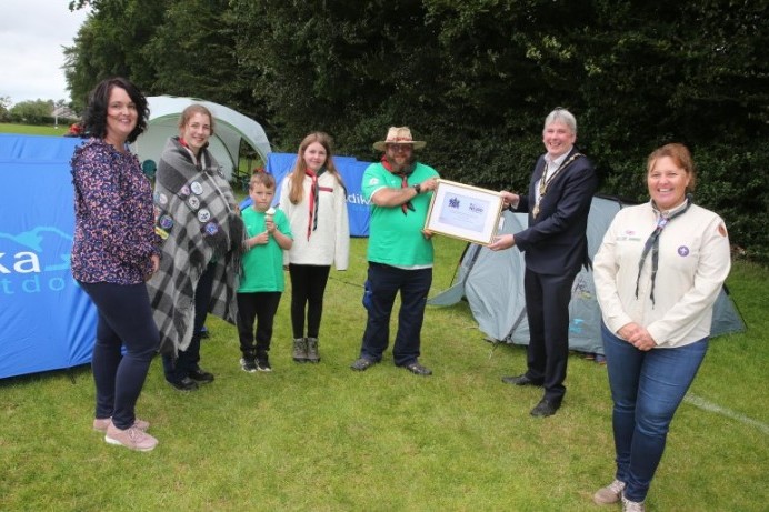 Centenary civic gift marks 100 years of scouting in Ballymoney