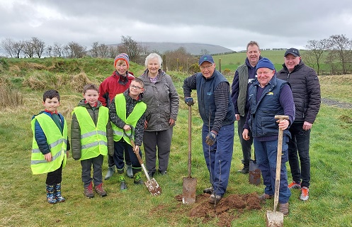 Local community comes together for tree planting initiative at Limepark, Armoy