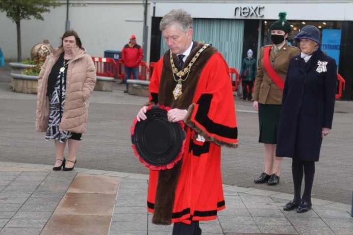 Mayor attends services in Coleraine and Dervock to commemorate VE Day 