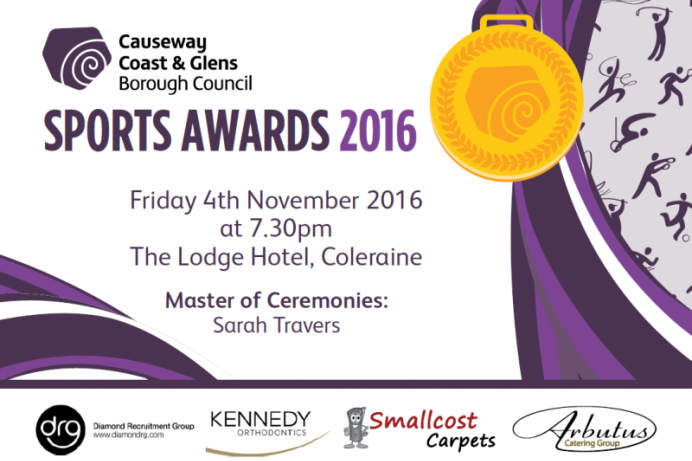 Tickets on sale now for Causeway Coast and Glens Borough Council sports awards