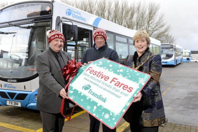Translink un-wraps festive travel for Coleraine this Christmas