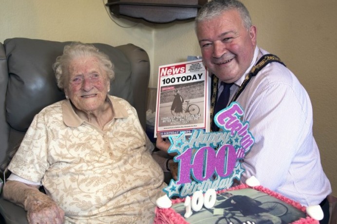 100th birthday celebrations for Evelyn Fleming