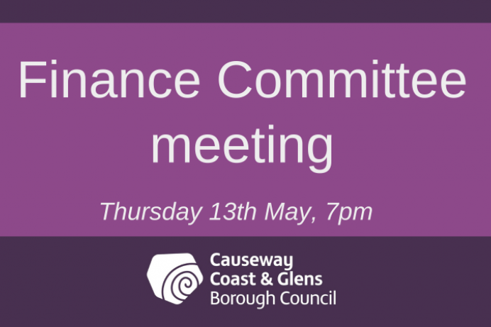 Finance Committee meeting Thursday 13th May 2021