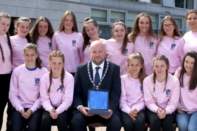 Civic reception for Ballymoney Hockey Club Under 15 team