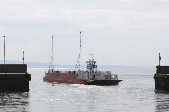 THE LOUGH FOYLE FERRY, LINKS THE WILD ATLANTIC WAY TO THE CAUSEWAY COAST