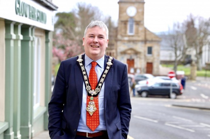 Mayor enjoys a visit to Ballycastle after it’s named Northern Ireland’s best place to live