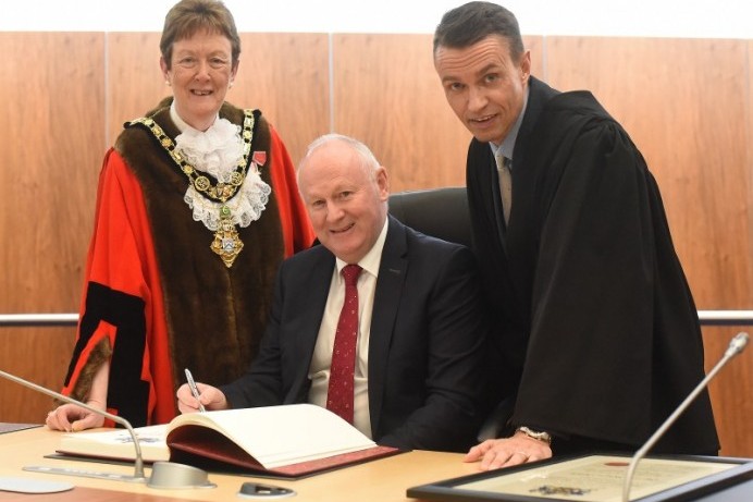 Mervyn Whyte MBE granted the Freedom of the Borough