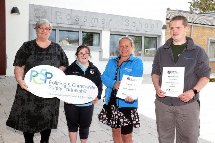 Rossmar pupils receive Easy Read guide to community safety