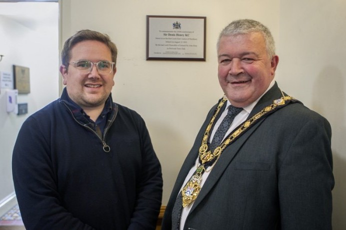 Portrush Town Hall plaque commemorates NI’s first Lord Chief Justice