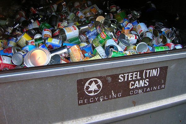 The benefits of recycling steel cans