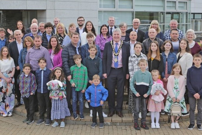 Ukrainian Refugees welcomed by Council with Special Reception in Coleraine
