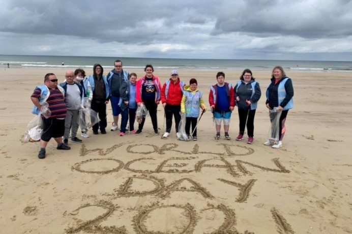 Moving On Up group annual litter pick at Benone Strand
