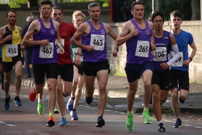 Hundreds of runners compete in the annual Edwin May Nissan 5 Mile Classic