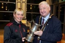Mayor recognises treble success of Drumsurn GAC Camogie team