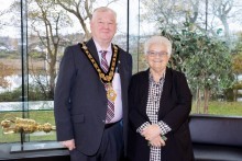 Mayor recognises the director of Fibromyalgia Support NI for her charitable work 